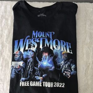 Mount Westmore 2022 Free Game Tour Ice Cube Snoop Dogg Too Short Black Shirt 2XL